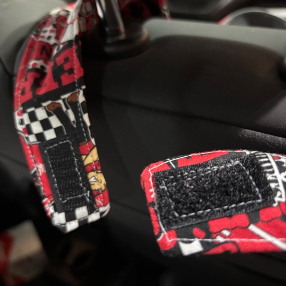 Car Trash/Utility Tote Bag UNL Cornhusker 9" wide x 4" deep x 12" long Handmade - Picture 4 of 7